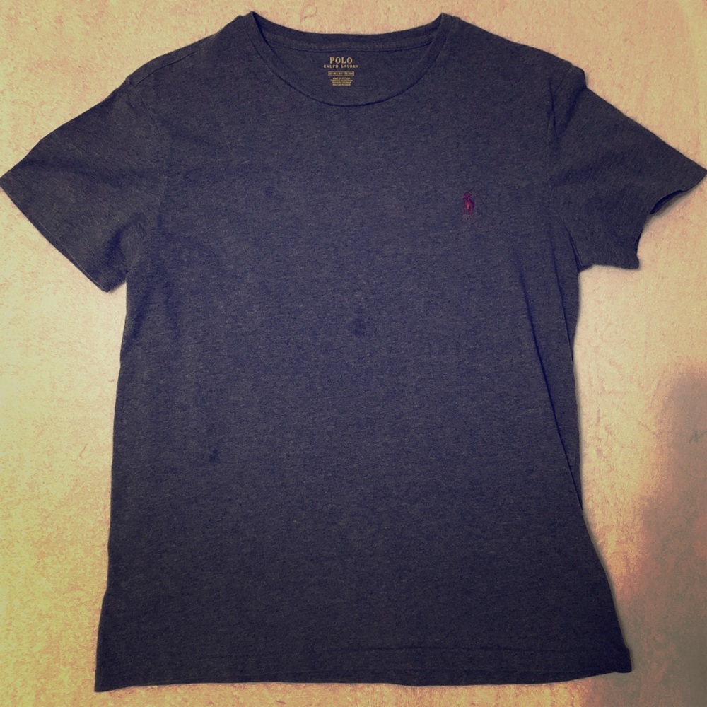 Grey Polo by Ralph Lauren Tee Shirt